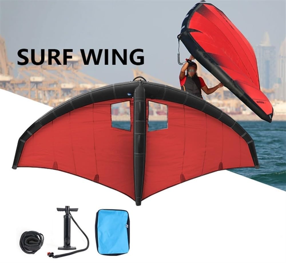 Aufblasbarer Surf-Flügel, Windflügelfolie, Drachen-Folie, Kitesurfen, aufblasbares Flügel-Surfen, Hand-Folienflügeldrachen, für Windflügel-Folie, Surfen, Schneeski, Surfen, Wasserspiel (6