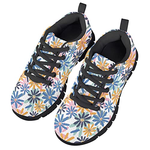 Kids Sneakers Lightweight Washable Fashion Breathable Running Shoes Girls Athletic Shoes Lace-up Sneaker2