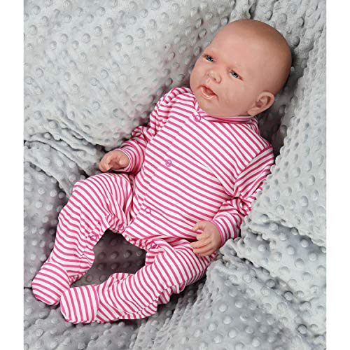 TupTam Baby Meisjes Pyjama Boxpakje Slaapoverall met Voet 3-Pack - Image 3