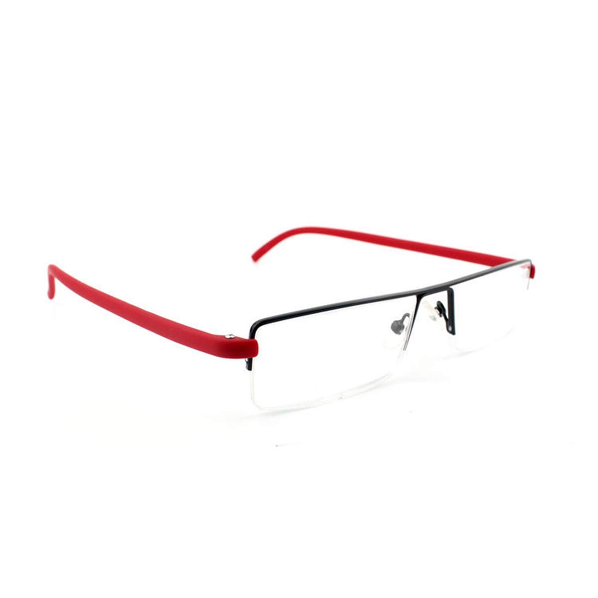 KoKoBin Lightweight TR90 Material Frame Reading Glasses for Mens Womens Half Rim with Case Portable Readers(red,+1.5 - Image 4
