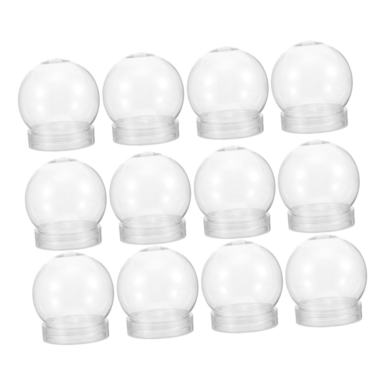 SHERCHPRY 2 Series Bola De Nieve De Bricolaje Globo De Nieve De Bricolaje Decorativo Navidad Artesanía En El Mundo De La Nieve Pequeña Bola De Nieve El Plastico Transparente 20 Piezas*2