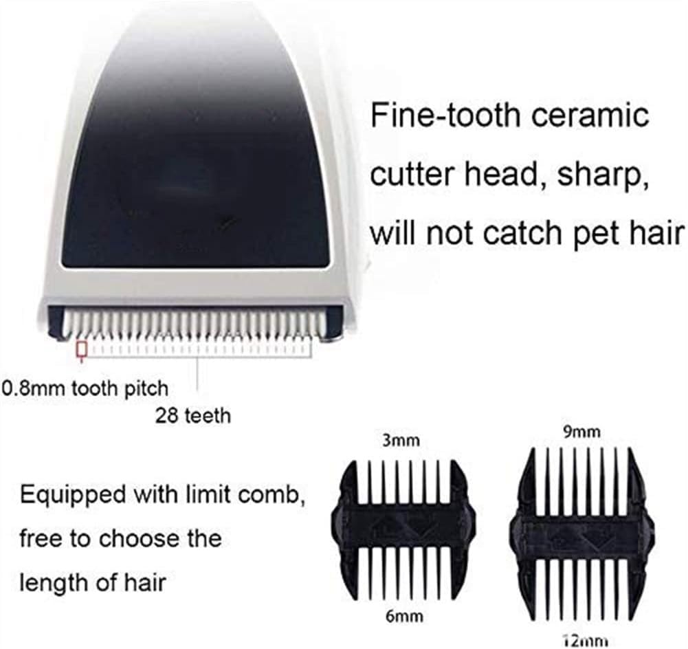Tosatrici for cani, tosatrici for toelettatura for cani e gatti senza fili ricaricabili - Tosatrici professionali for animali domestici con guide a pettine for cani, gatti, cavalli e altri, kit for to