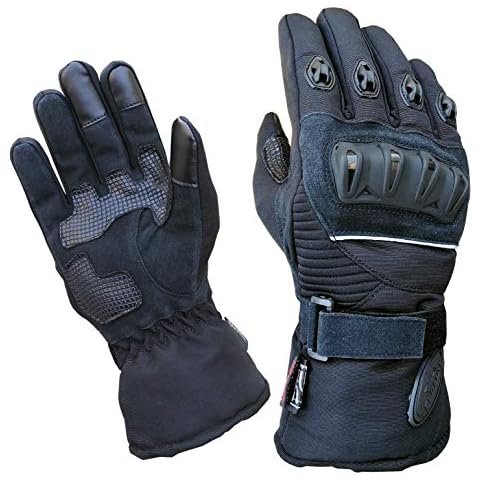 PROANTI Guantes de moto de invierno impermeables con pantalla táctil Cover