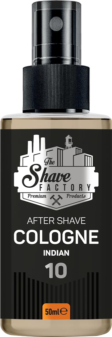 The Shave Factory After Shave Cologne - A Fragrant Essence For Impeccable After Shave Care For A Long-Lasting Sensation Of Freshness And Comfort (50ML, 10 Indian)