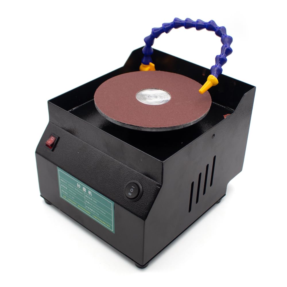 Afilador de Cuchillos Eléctrico Refrigerado Por Agua, Disco de Afilar Húmedo/Seco de 150 mm, Sistema de Circulación de Agua de Un Toque Y Velocidad Ajustable.