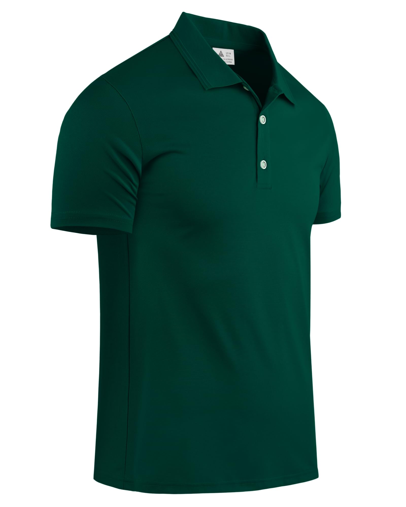 ZITY Lot de 5 Polos Homme Manches Courtes en Polyester, Hauts avec Col et Patte Boutonnée pour Golf, Tennis, Travail et Loisirs