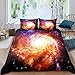 Produktbild 779 LIICOCO 3D Galaxie Bettwäsche Set Weltraum Schwarzes Loch Vortex Bettbezug Set für Kinder Jungen Mädchen 155x220 cm Microfaser Betten Set mit Reißverschluss und 1 Kissenbezug 80x80 cm