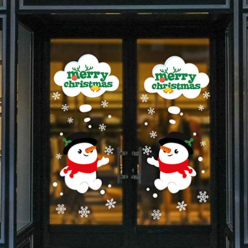 AOSEA 61 Pegatinas de Navidad para Ventana de Navidad