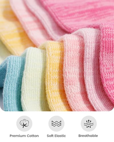 Image of IDEGG No Show Socks Women 10 Pairs Low Cut Anti-Slid Novelty Athletic Casual Invisible Liner Socks