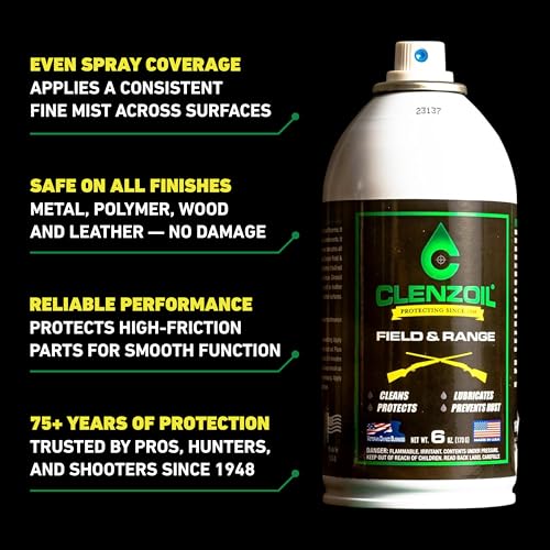 Image of CLENZOIL Field & Range Aerosol - CLP Gun Lubricant - Premium Firearm Maintenance - Rust Preventative - 6 oz Aerosol Spray