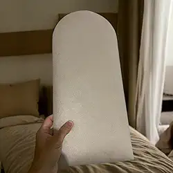 Kit Cabeceira Estofada Adesiva 45x20 cm – Tecido Suede Premium, 5 a 20 Módulos para Cama Solteiro, Casal, Queen, King e L(BEGE,5)