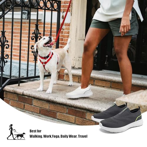 Image of HOBIBEAR Women Walking Shoes | Wide Toe Box | Slip On Sneakers
