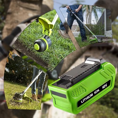 Image of 1Pack 6000mAh 29472 Battery Replacement for Greenworks 40V Battery 29462 29252 20202 22262 25322 Cordless Tools (Green)