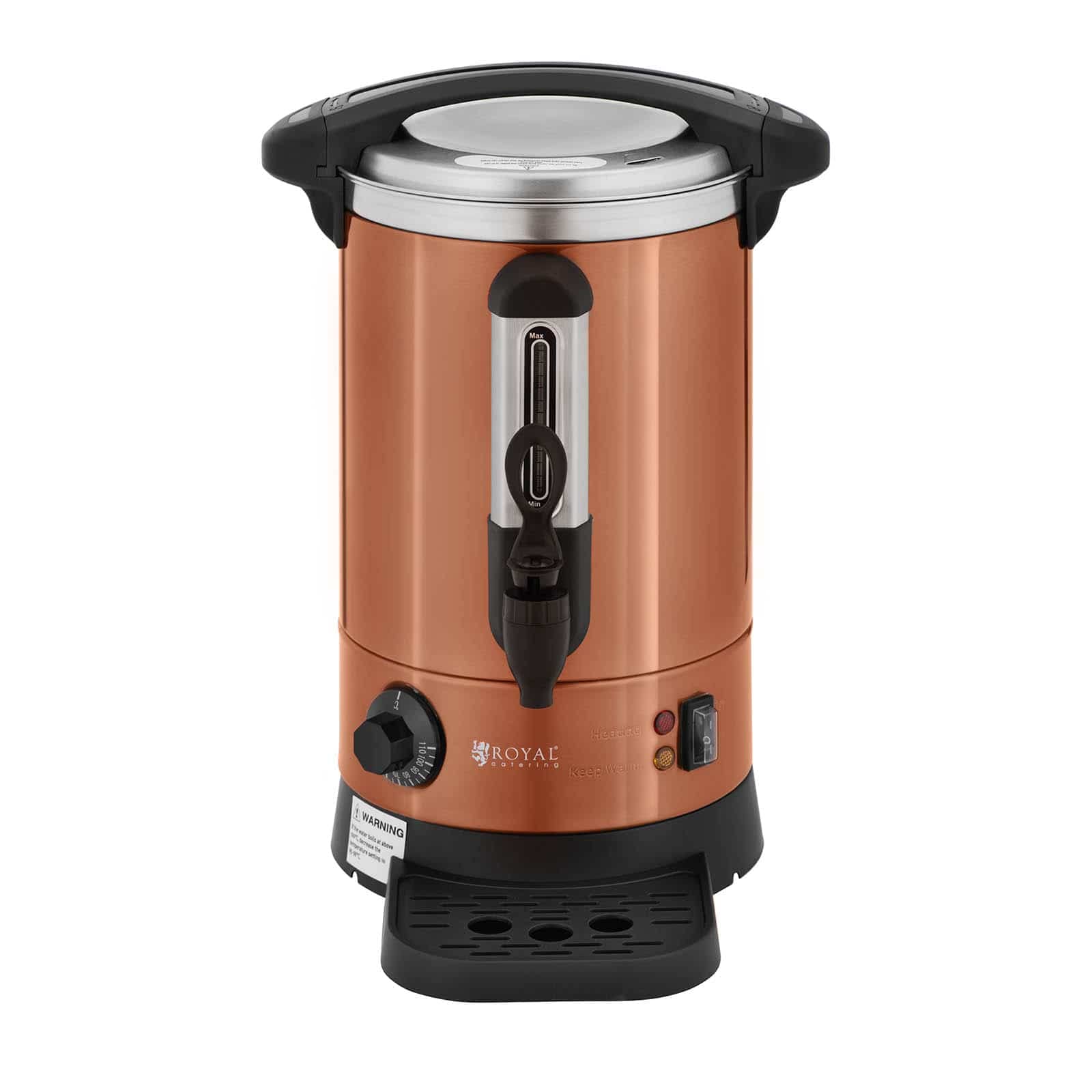 Royal Catering RC-WBDWC6O Bollitore professionale 6,1 litri 1.500 W acciaio inox
