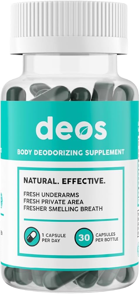 DEOS Suplemento desodorante interno – Desodorizante de cuerpo completo para  la salud intestinal, salud de la piel, desintoxicación y apoyo a la ...