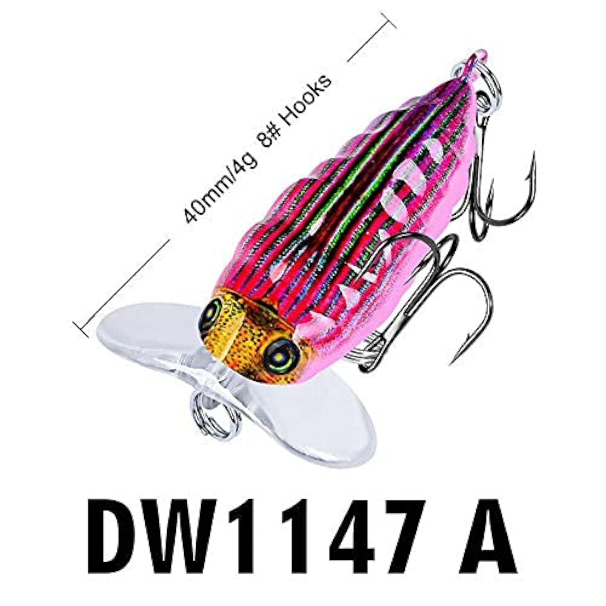 Imported Fishing Tackle, 6 Styles Luring Crankbaits