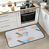 Cartoon Polka Dot Painting Kitchen Rugs Non Slip Absorbent Kitchen Mat Washable Rug 39 x 20 Inch Suitable for Entrance Bedroom Living Room Dining Room Kitchen