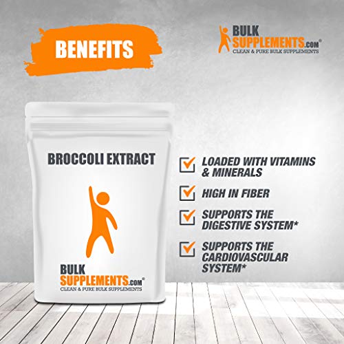 image for BulkSupplements.com Broccoli Extract Powder - Immunity Supplement - Ve