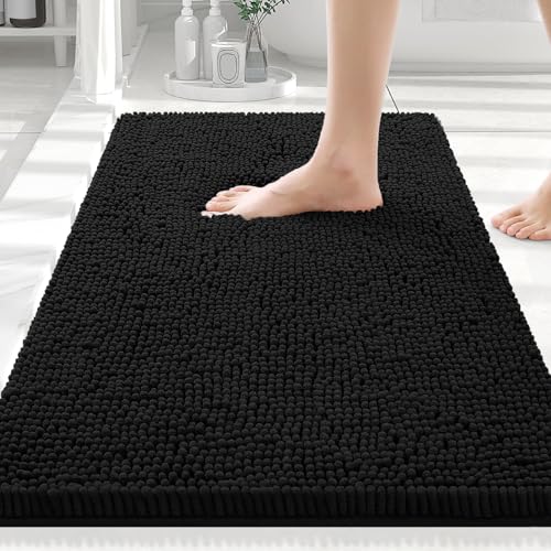 Smiry Luxury Chenille Bathroom Rugs 30x20, Extra Soft and Absorbent...