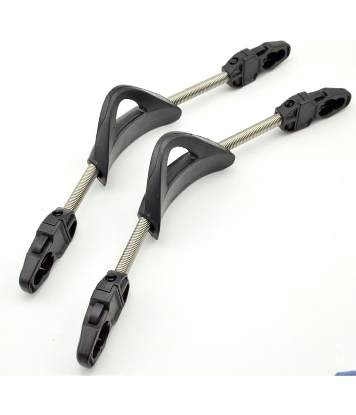 Correas de aleta de resorte, aletas fijas, acero inoxidable 304, resistentes al agua de mar, buena tenacidad, para Cressi, Mares Fin (M, negra), 2 unidades