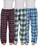 Andrew Scott Women's Flannel Sleep Pants| Lounging PJ Bottoms | Drawstring & Pockets | Multi Packs & Colors