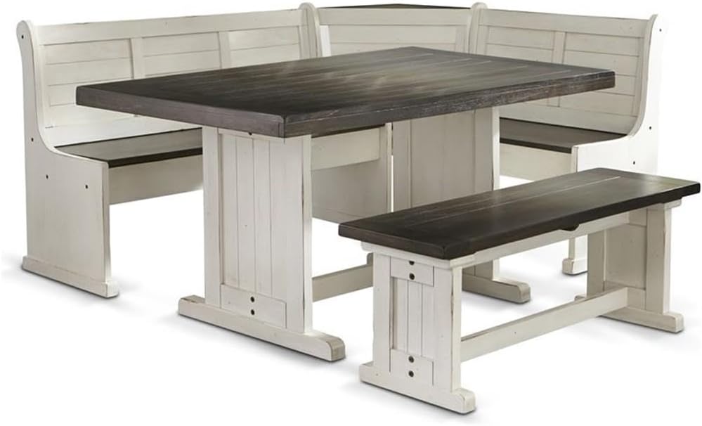 Solid Wood Breakfast Nook Set (European Cottage)