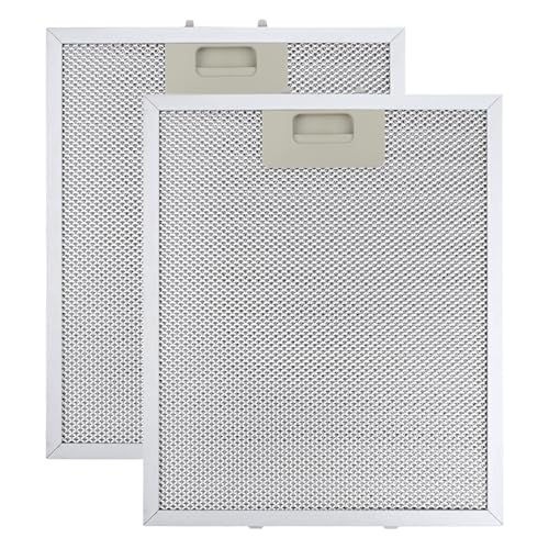BlueXP 2 Piezas 340 x 280mm Filtro Campana Cxtractora AEG Blanco Alta Capacidad de Almacenamiento de Aceite Resistente a Altas Temperaturas - Repuesto de 5 Capas