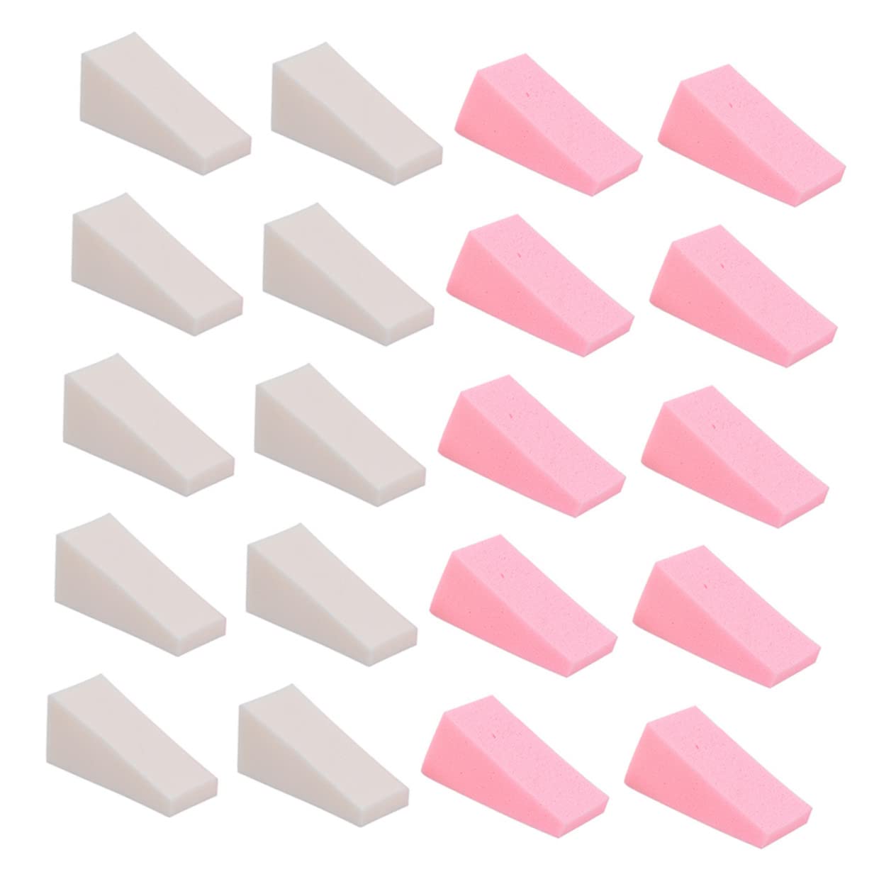 VINTORKY Makeup Wedges Set 50pcs Fluffy Powder Puff Perfect for Foundation and Blush