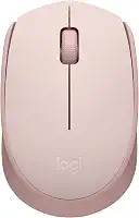 Mouse sem fio Logitech M170 com Design Ambidestro Compacto, Conexão USB e Pilha Inclusa - Rosa