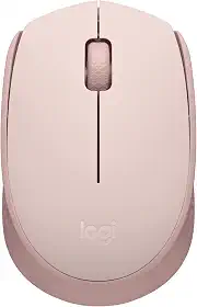 Mouse sem fio Logitech M170 com Design Ambidestro Compacto, Conexão USB e Pilha Inclusa - Rosa