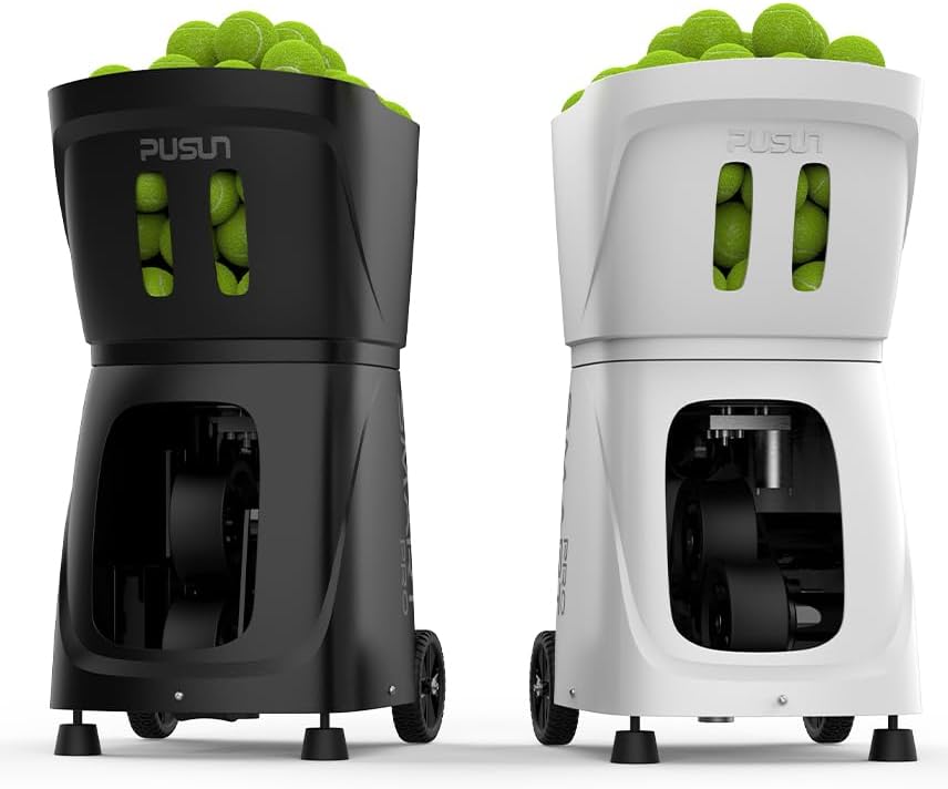 Smart Tennis Ball Machine PT-SMART PRO - 100+ Ball Capacity, Full APP Control, Internal Spin Serve, Ideal for Training & Matches