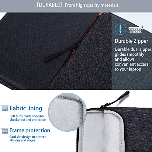 Image of MOCA 360 Protection 10.5-11 Inch Tablet Sleeve Case Bag for iPad 10.2'' /Ipad Air 4 10.9 Inch /Ipad Pro / 9.7 inch Ipad, Surface Go /Surface Pro, Galaxy Tab 10.5 /Xiaomi Pad 5 (9.7-11 Inch, Black)