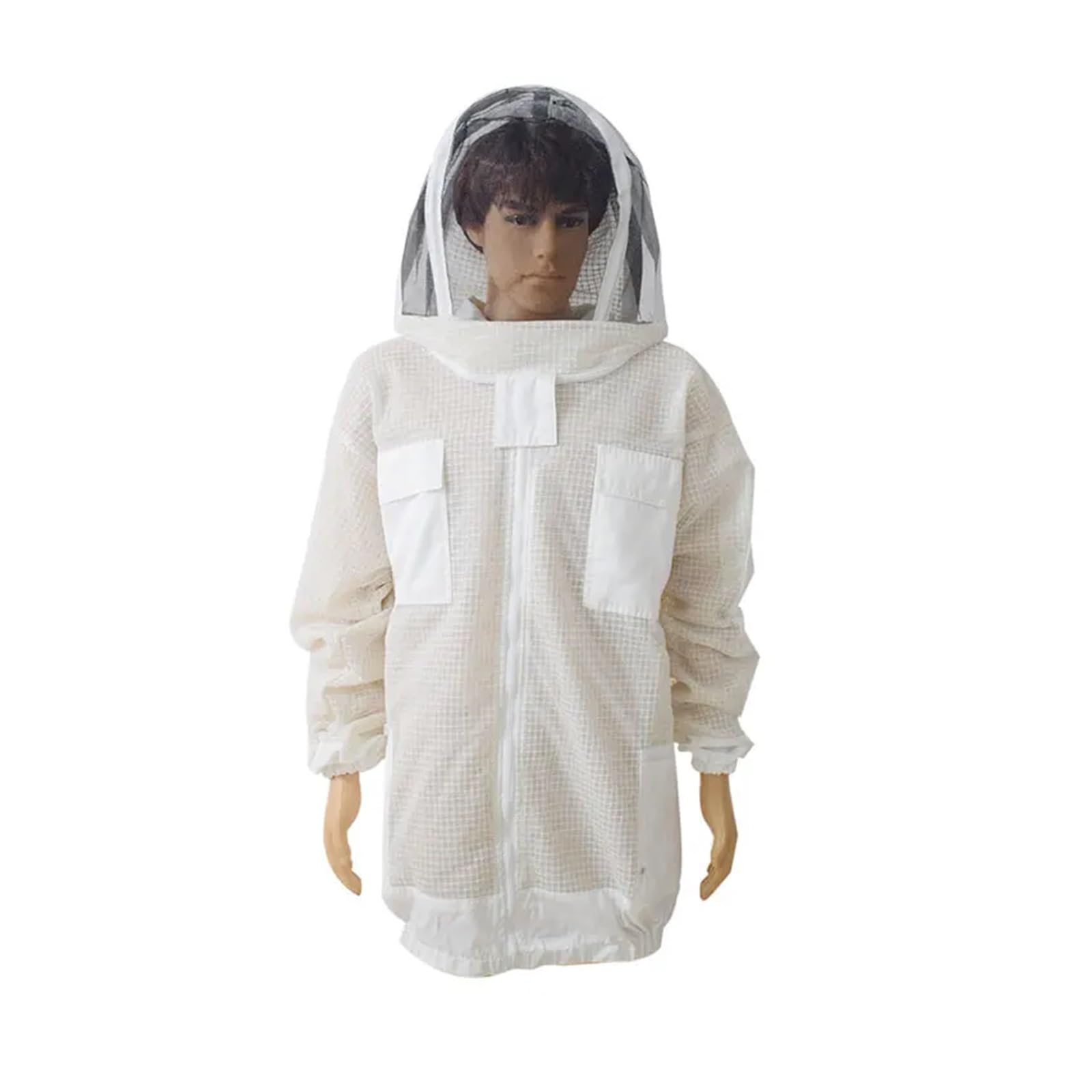 Tuta da apicoltore, Tuta anti-ape professionale, abbigliamento for coltura traspirante a 3 strati, tuta traspirante for coltura, giacca for coltura ventilata per apicoltore da giardino e apicoltore(3X