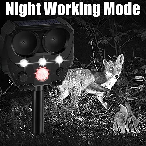 Ultrasone Animal Repeller Solar Oplaadbare Afschrikmiddel Met PIR Motion Sensor Scarer, Voor Tuin Pest Kat Hond Eekhoorn… - Image 5