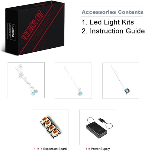 Miniatura 2 de BrickBling Kit de luces para Lego Mine-Craft Legends The Devourer Showdown Adventure 21257, iluminación creativa compatible con Lego Devourer