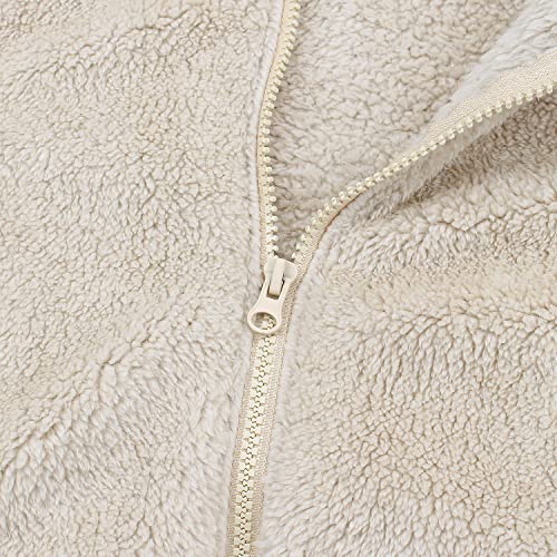 Image of Toddler Girls Boys Fleece Hoody Jacket Zip Up Teddy Coat Warm Winter Outwear