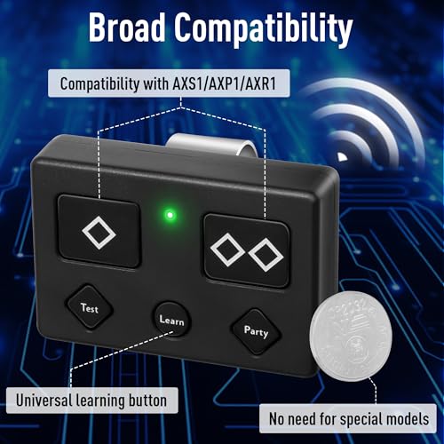Émetteurs automatiques Ghost Controls AXS1 AXP1 télécommande 5 boutons contre les pannes - 4