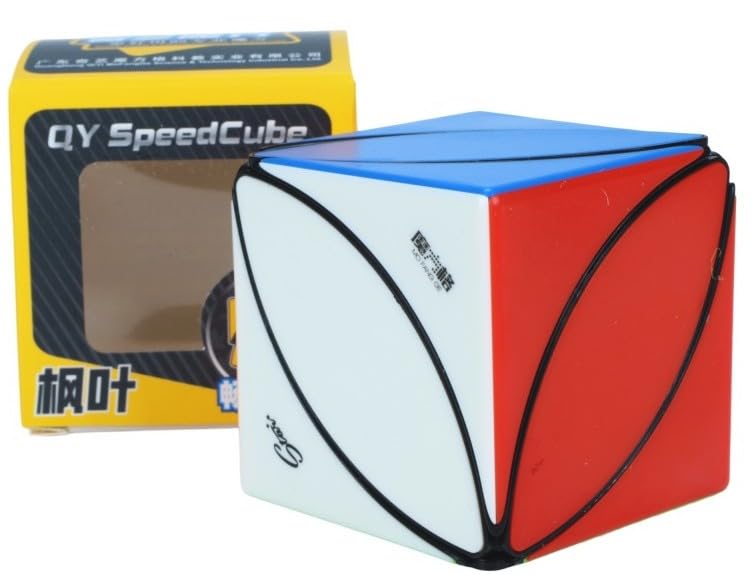 Image of Hawkister QiYi Ivy Cube V2 Tiled (Freeplay Edition) | Upgraded Skewb Shape Mod Speed Puzzle | Durable Embedded Tiles & Black Base, 56mm Professional Leaf Cube with Smooth Alignment-Free Turning