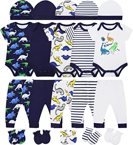 Image of ABeCue Baby Boy Layette Essentials Set Newborn Girl Clothes Pack Infant Gift Sets 20-Piece