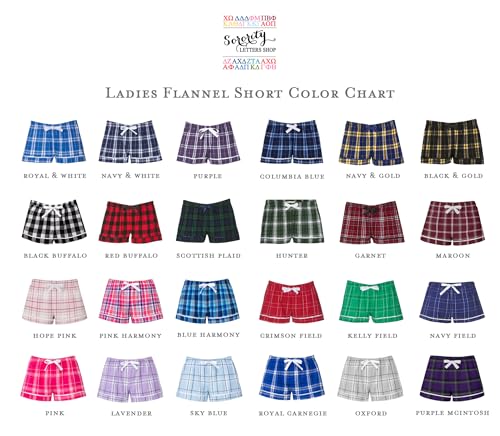 Phi Mu Sorority Flannel Boxers - Phi Mu Boxer Shorts - Phi Mu Greek Letter Sleepwear Pajama Bottoms4