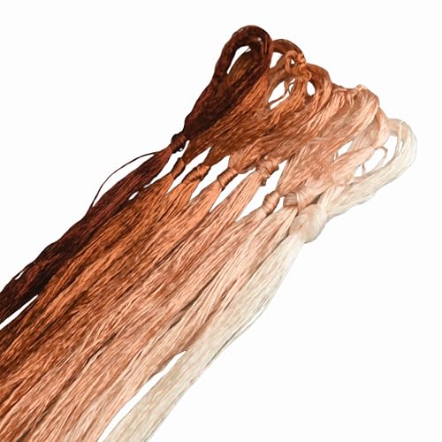 Image of MIINGGUXIUYI Mulberry Silk Floss Embroidery Thread Floss-Cross Stitch Threads China Silk Woven Jewelry Threads DIY Sewing Kits (100)