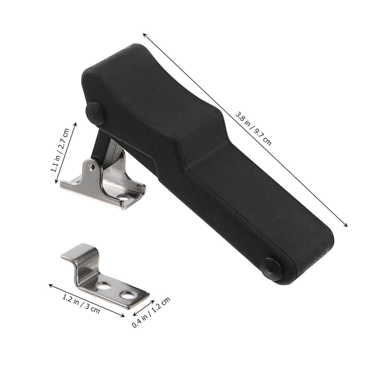 COHEALI 2Pcs Toggle Clamp Hasp Latch Lock Durable Lightweight Vibration Absorbing Design for Mechanical Food and Electronic Applications