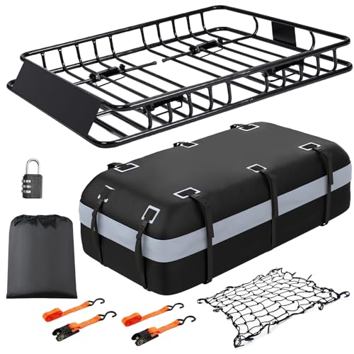 Heavy Duty Universal Rooftop Cargo Carrier Roof Rack, 64