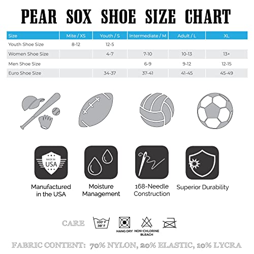 PEAR SOX Striped OTC Baseball, Softball, Football Socks (C) Hot Pink, White, Sky Blue2