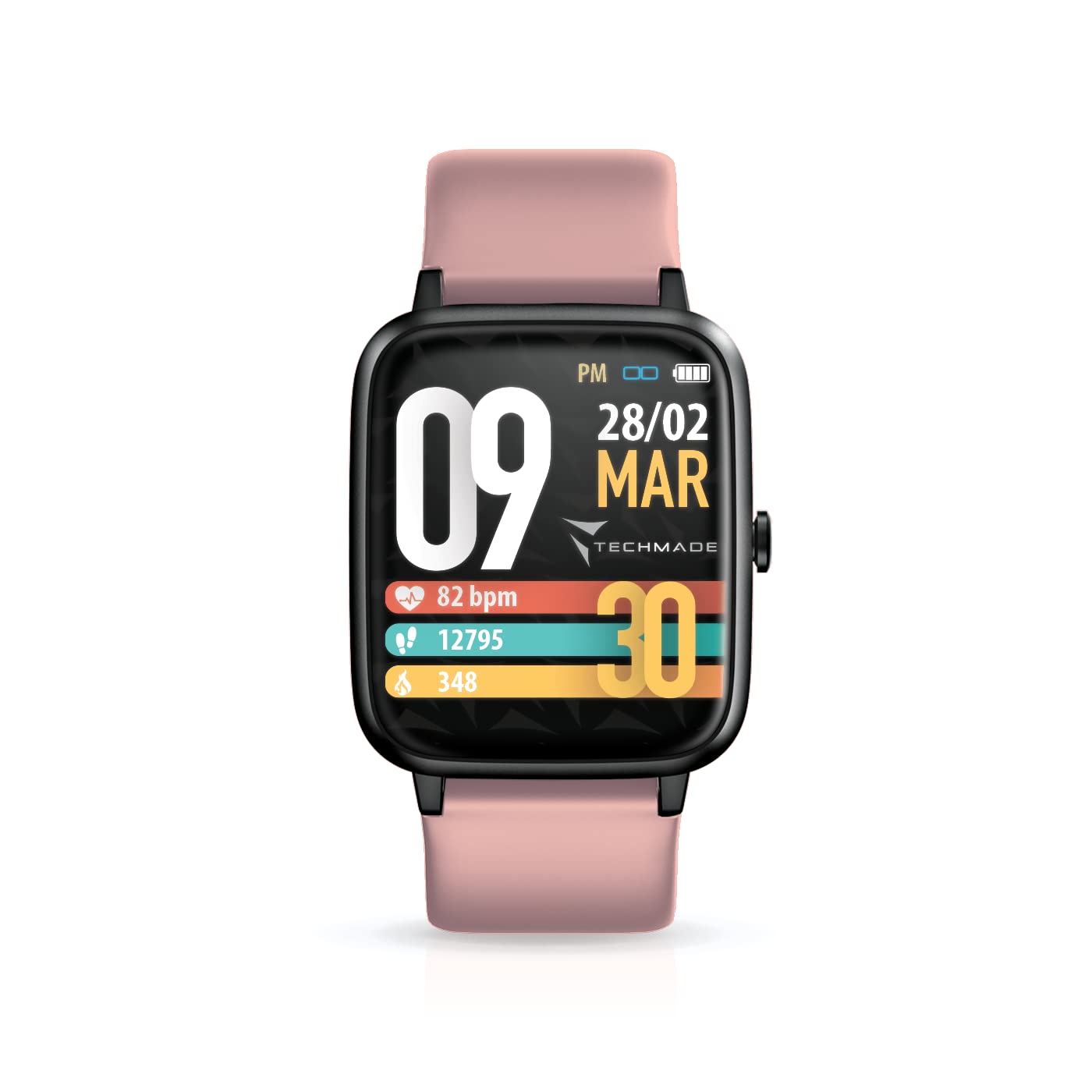 bracciale smart per fitness con pedometro e monitoraggio del battito cardiaco e del sonno, GPS integrato per attività all'aperto e indoor