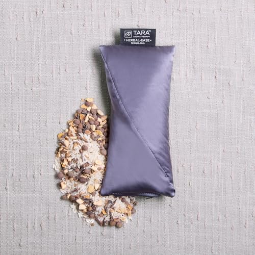 Image of TARA Spa Therapy Herbal-Ease Aromatherapy Pillow Gift Bag Set, Neck + Silk Eye Pillow, Slate Gray