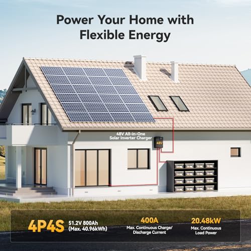 Image of Power Queen 12V 200Ah LiFePO4 Battery 2560Wh, RV Lithium Battery up to 15000 Deep Cycles, Backup Power for Solar Off Grid, Home Energy Storage, Camper Van Trailer