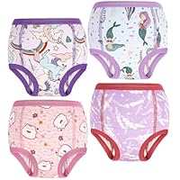 MOEMOE BABY Töpfchen Trainingshose 4 Stück Baby Trainingshosen Töpfchen Unterwäsche Kinder für Mädchen 7 Jahre