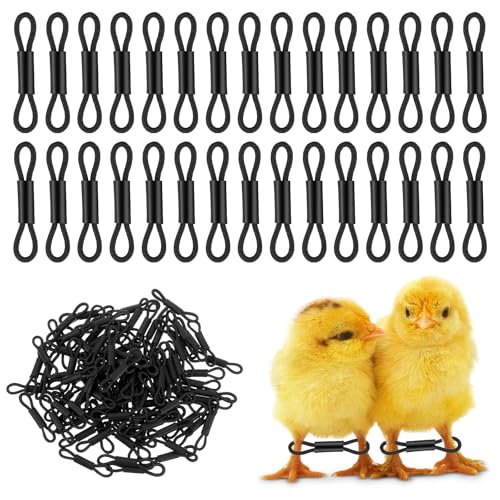 Ouligay 100PCS Chicken Leg Bands, Chicken Tags for Legs, Adjustable