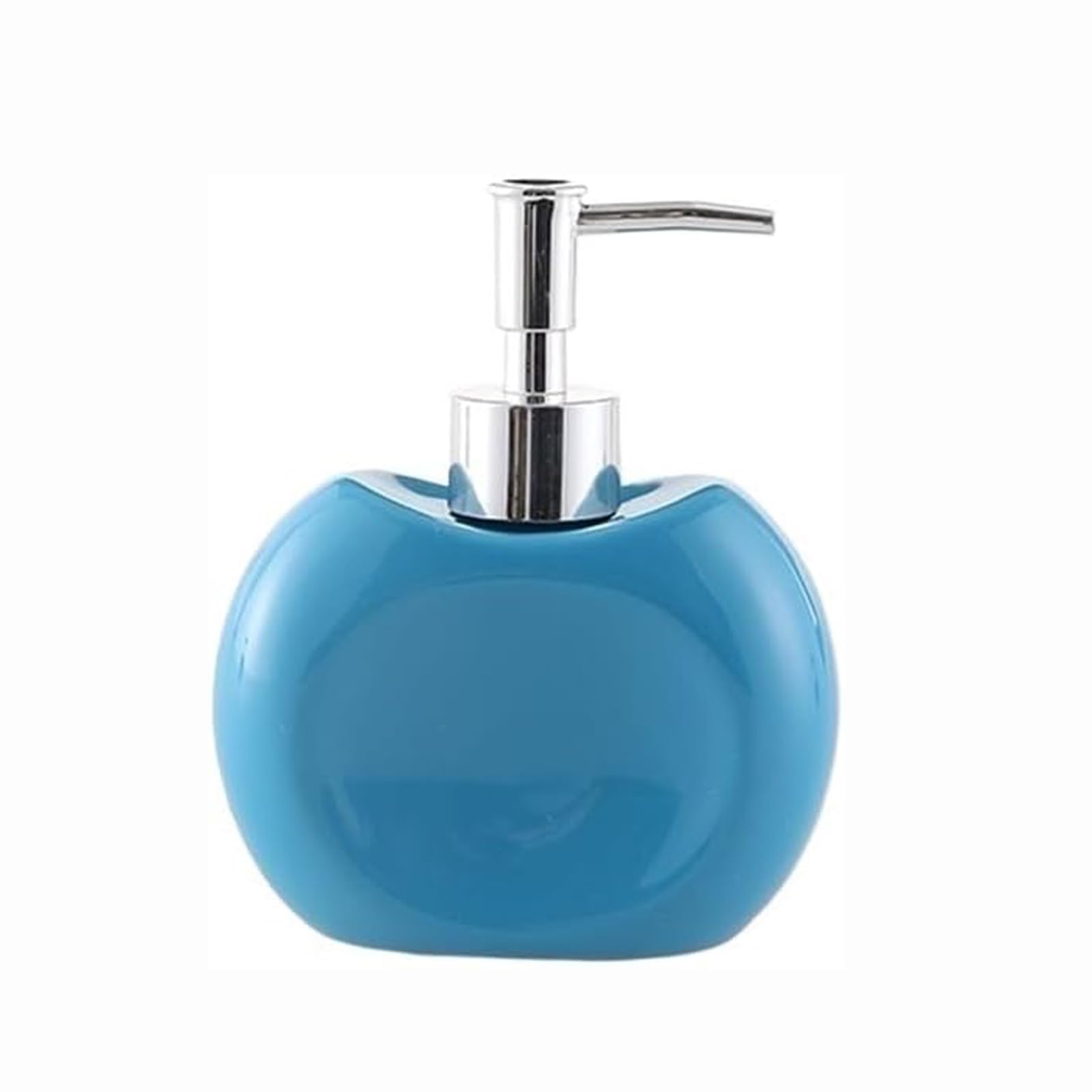 Kxaoxgrc Blu Glass Soap Lotion Dispenser Set, Ceramic Soap Dispenser Refillable Rust-Proof Pump For Kitchen Bathroom Multicolor(Blu)